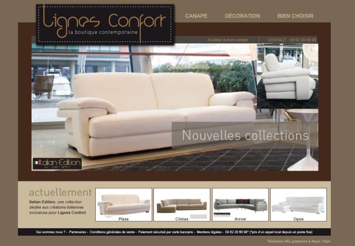 Lignesconfort.com la boutique du canap